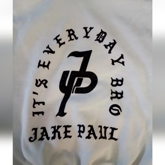 Jake Paul It’s Everyday Bro White Hoodie Sweatshirt Official Merch Small - Picture 3 of 5
